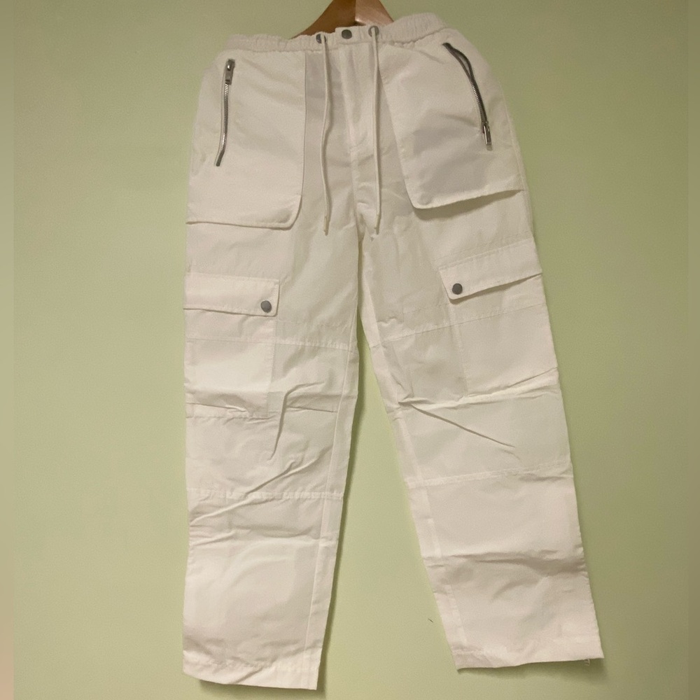 Moose Knuckles White Cargo Pants
